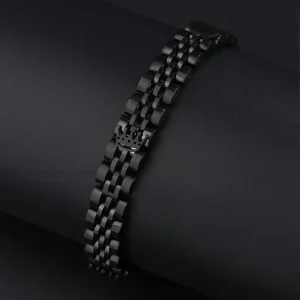 سوار رجالي من الفولاذ المقاوم للصدأ، 3 تاجات فضية، أناقة يومية مثالية للعمل 3 7d689313 3c03 4a4e b320 3eb33e0ff9c8 1