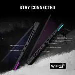 ⁦اسس لابتوب روج ستريكس G16 للالعاب بشاشة FHD IPS 16 انش 165Hz ومعالج انتل كور i7-13650HX، ذاكرة RAM DDR5 16GB، SSD 1TB، انفيديا جيفورس RTX 4060، واي فاي 6E، كيبورد انجليزي، ويندوز 11 هوم⁩ - الصورة ⁦6⁩