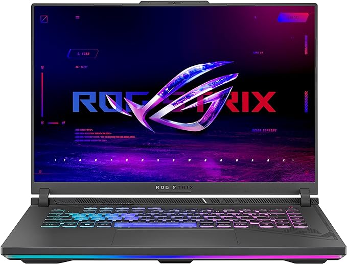 81GrCeuCzxL._AC_SX679_ اسس لابتوب روج ستريكس G16 للالعاب بشاشة FHD IPS 16 انش 165Hz ومعالج انتل كور i7-13650HX، ذاكرة RAM DDR5 16GB، SSD 1TB، انفيديا جيفورس RTX 4060، واي فاي 6E، كيبورد انجليزي، ويندوز 11 هوم