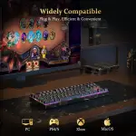 Redragon K552-RGB Kumara Mechanical Gaming Keyboard with LED Backlighting (Black) - الصورة 2