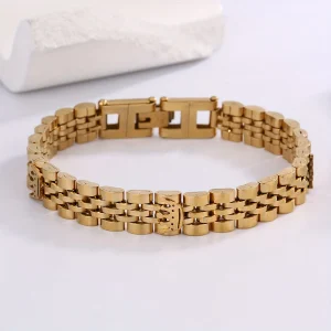 سوار من الفولاذ المقاوم للصدأ بتصميم ثلاثة تاجات فضية، أنيق وأنيق، مناسب للرجال في العمل 1 سوار من الفولاذ المقاوم للصدأ بتصميم ثلاثة تاجات فضية، أنيق وأنيق، مناسب للرجال في العمل