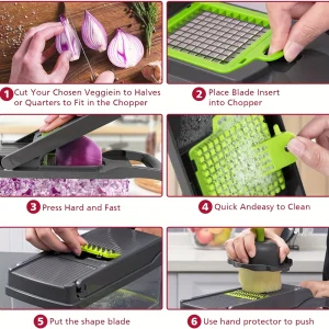 قطّاعة خضروات 16 في 1 – أداة مطبخ متكاملة مع سلة تصريف وحاوية للتقطيع الذكي 8 c9a8196d d442 4d41 ba65 0a66994653bf
