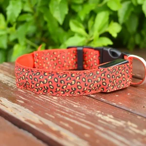 قلادة مضيئة بطبعة فهد للكلاب والقطط، طوق LED قابل للتعديل لحماية ليلية، مناسب للاستخدام اليومي والمشي الليلي 13 dc7d27b5d3c616e40c628767b2642909 enhanced