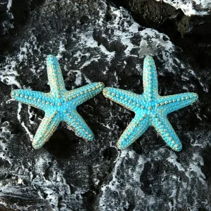 أقراط نجم البحر تركواز وذهبي، تصميم شاطئي أنيق للنساء مميز مستوحى من البحر يمنح إطلالة ناعمة وعصرية 5 e1360b7d 8cad 40ad a088 9b9fdf32674f