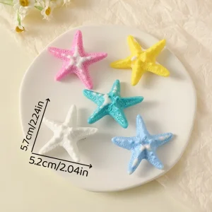 مشابك شعر نجم البحر، 5 قطع راتينج بألوان صيفية وتصميم فريد، مثالية للمناسبات، الرحلات، أو الاستخدام اليومي 1 e2b9a0e0 3d0b 471d 8b91 52bd782037c9