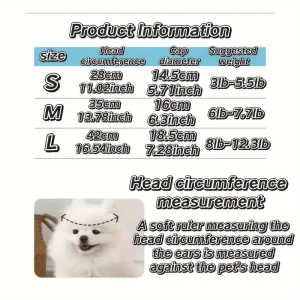 قبعة صيفية للحيوانات الأليفة لحماية الرأس من الشمس، بتصميم انيق وألوان متعددة، مناسبة للنزهات والأنشطة الخارجية 15 f3c3859f 35f6 43c3 8496 41282ccf8490