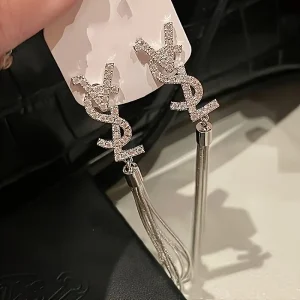 أقراط نسائية شراشيب طويلة، تصميم أنثوي فاخر للمناسبات والسهرات 3 07d1ace3 3e3c 48ed 9f76 0b43f1a868a4