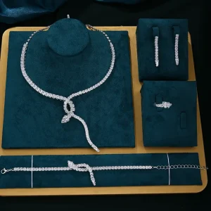 طقم مجوهرات نسائية زركونيا 5 قطع، تصميم فاخر للمناسبات والأناقة اليومية، تناسب جميع الإطلالات الكاجوال أو الرسمية 3 0814f079 ac4e 4d3c 9a3e 076317d75ad3