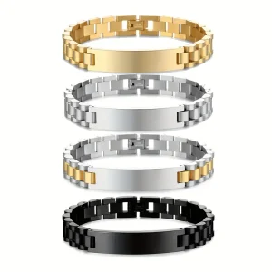 سوار شخصي بنقش اسم وتاريخ، هدية فريدة من الفولاذ المقاوم للصدأ للمناسبات 2025، تصميم أنيق يناسب الإطلالات اليومية والرسمية 3 0dacbf40 69a4 4ff9 9b2a 5e02a24b953f