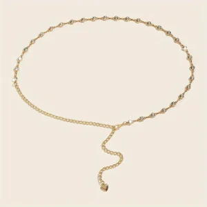 حزام نسائي معدني أسود مرصع بالراين، إكسسوار أنيق لجميع المناسبات، يضفي لمسة جمالية فاخرة للمظهر العام 3 12c06afa 797d 45b7 ae3d 56f96c16beaa