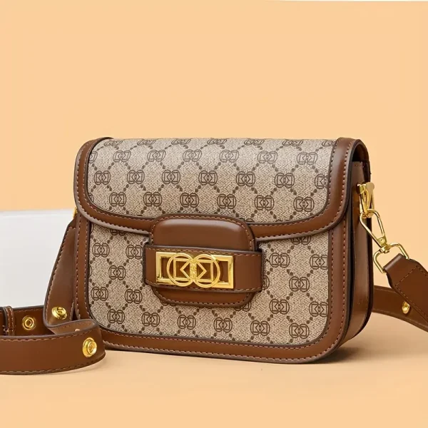 حقيبة سرج نسائية عصرية، تصميم ريترو عملي للاستخدام اليومي والرسمي، مثالية للعمل