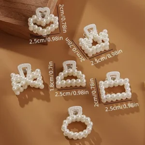 مشابك شعر فرنسية نسائية صغيرة مزخرفة، 30 قطعة أنيقة لحفلات الزفاف والمناسبات 2 14a25915 005f 4f79 bfdc 40ef5ce05afe