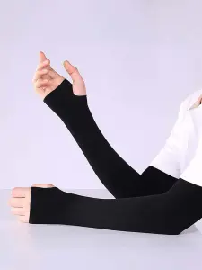 قفازات نسائية بلون موحد بدون أصابع، للعروس ومحبات الأناقة، تصميم أنيق وناعم يناسب فساتين الزفاف والسهرة 11 16693717375d3f096477902bc6a763494f233347db