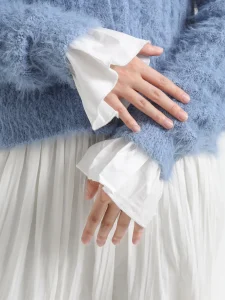 كمّ نسائي مزين بكشكش لعيد الحب، زينة معصم أنثوية ناعمة، يضفي لمسة رومانسية لأي زي بسيط، مناسب للاستخدام اليومي المناسبات الخاصة 2 1670470375682074aad4b637339e6919e437ea28c6