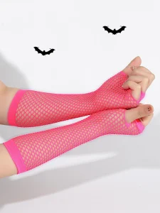 قفازات نسائية للهالوين بتصميم شبكي بدون أصابع، إطلالة ساحرة للشتاء والمناسبات 6 16714146143c285b34bde34b6c1efb6039f8d2b9e9