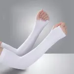 قفازات نسائية بلون موحد بدون أصابع، للعروس ومحبات الأناقة، تصميم أنيق وناعم