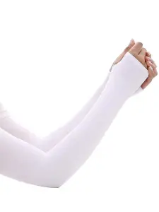 قفازات نسائية بلون موحد بدون أصابع، للعروس ومحبات الأناقة، تصميم أنيق وناعم يناسب فساتين الزفاف والسهرة 3 16733158891deaeb168fbe3364c6b2f96aee359194