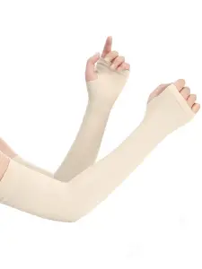 قفازات نسائية بلون موحد بدون أصابع، للعروس ومحبات الأناقة، تصميم أنيق وناعم يناسب فساتين الزفاف والسهرة 7 1678158923adbe91839182f287ea99e83242c7238c