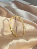 سوار راكول نسائي كف مفتوح بزركونيا مكعب، إكسسوار أنيق للنساء للحفلات والزفاف