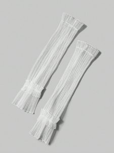 كمّات دانتيل تول أبيض بستايل فيري كور، إكسسوار أنثوي ناعم لعيد الحب، يضفي لمسة ساحرة إلى الفساتين أو الأطقم الرقيقة 4 170471611346cf8a84acb81444bd8df9a7700caf63