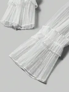 كمّات دانتيل تول أبيض بستايل فيري كور، إكسسوار أنثوي ناعم لعيد الحب، يضفي لمسة ساحرة إلى الفساتين أو الأطقم الرقيقة 2 17047161169d9c1c0b8a1441bea240bbd108655e76