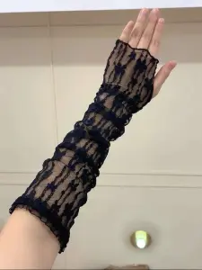 قفازات دانتيل نسائية طويلة بدون أصابع للربيع والمناسبات، هدية مثالية لعيد الحب 3 1709189790f3f580597812774f3e62fb2392f01ced