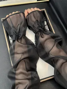 كم نسائي صيفي لحماية الشمس بنسيج جليدي وتصميم فيونكة، للهالوين والزفاف، مناسب للإطلالات القوطية، أو الفساتين الصيفية 1 1713942529c003e44601597915af687badc1acaab7