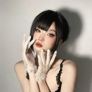 قفازات دانتيل أنثوية لوليتا دانتيل ناعم وأنيق يضفي مظهرًا أنثويًا راقيًا، بيضاء للزفاف وسوداء للأداءات، تضيف لمسة أنيقة للفساتين أو ملابس الأداء والكاجوال الفنتج 3 1738824518dda9d590c45c72a7e82b269202a29a0f