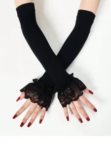 أكمام دانتيل وشيفون نسائية لحماية اليدين من الشمس، تصميم أنيق وخفيف للصيف 5 173883017896ae335f0ecde5e865769fa10fb4b303