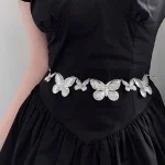 سلسلة خصر نسائية بفراشة بانك، إكسسوار صيفي