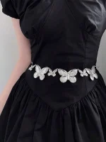 سلسلة خصر نسائية بفراشة بانك، إكسسوار صيفي