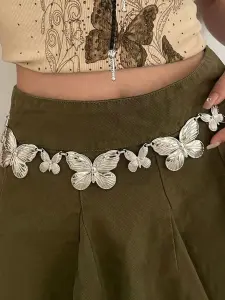 سلسلة خصر نسائية بفراشة بانك، إكسسوار صيفي جريء، خامة معدنية متينة بلمسة عصرية 3 1739253528ca45e2bf9f85269fbd5a0ab5d9cba314