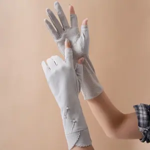 قفازات نسائية طويلة بدون أصابع مزينة باللؤلؤ، حماية من الشمس وأناقة للمناسبات 1 1741060587d1e2fb09b1d6b1000690e82045872a67