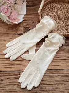 قفازات نسائية صيفية طويلة بدون أصابع، حماية من الشمس ولمس الشاشة، مرنة وتناسب مختلف قياسات الأذرع 6 1741514991f799579fcc9b22cade24ecc4aac5047e