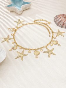 سلسلة خصر نسائية صيفية بنجمة البحر والأصداف، إكسسوار أنيق لملابس البحر 3 17431267445e406de9788ecc520459d84c3b54a78d