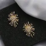 ⁦أقراط نسائية كريستال بتصميم ألعاب نارية، إكسسوارات صيفية لامعة للحفلات والشاطئ⁩ - الصورة ⁦7⁩