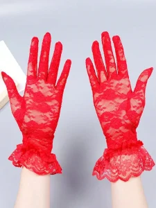 قفازات دانتيل نسائية بيج قصيرة للزفاف، إكسسوار أنثوي أنيق للعروس، مثالية لجلسات التصوير أو لإطلالة زفاف رومانسية كلاسيكية 6 1747376446dabf8e66925de3019f73aff27daf8de5