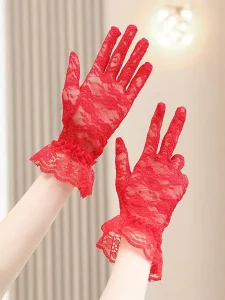 قفازات دانتيل نسائية بيج قصيرة للزفاف، إكسسوار أنثوي أنيق للعروس، مثالية لجلسات التصوير أو لإطلالة زفاف رومانسية كلاسيكية 7 1747376446e2b6f4ca025c6ed399da94cda3e015f4