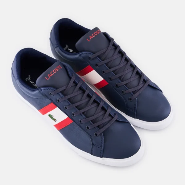 حذاء رجالي كاجوال أزرق داكن برباط من Grad Vulc 120، جلد صناعي بشعار مطرز