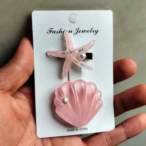 توك شعر للبنات بتصميم نجم البحر وذيل حورية، إكسسوارات بحرية مرحة للمناسبات اليومية 5 19499167bf954125aa9c965e615b72bd goods