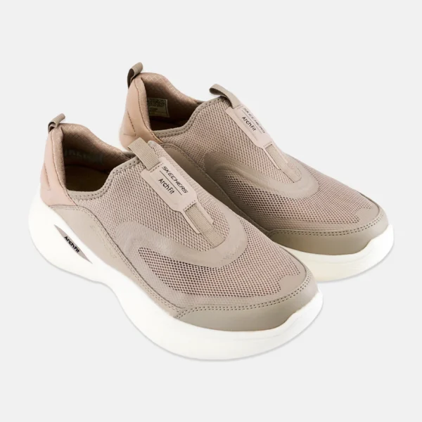 حذاء رجالي رياضي رمادي خفيف الوزن بدون أربطة، مناسب للأنشطة الخارجية الخفيفة والمشي