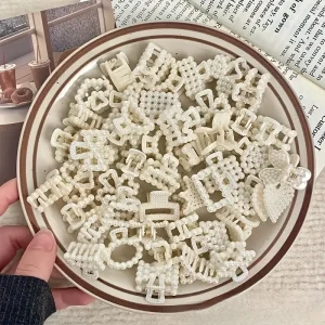 مشابك شعر فرنسية نسائية صغيرة مزخرفة، 30 قطعة أنيقة لحفلات الزفاف والمناسبات 3 1d12b0c8 7bdd 4ee9 bf07 f799353237fd