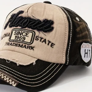 قبعة بيسبول هاواي فينتاج مطرزة "ألوها" بلون بيج وبني، خفيفة ومناسبة للإجازات والاستخدام اليومي 2 1e480f10 2750 4dc8 8350 1ab8f35dd992