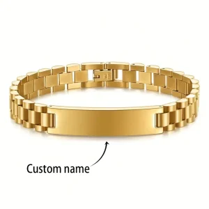 سوار شخصي بنقش اسم وتاريخ، هدية فريدة من الفولاذ المقاوم للصدأ للمناسبات 2025، تصميم أنيق يناسب الإطلالات اليومية والرسمية 6 1f25bd94 6398 42d4 9877 13bb536f8186