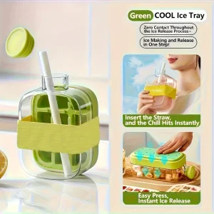 كوب ثلج سيليكون محمول مع قشة، تصميم فواكه ملون لمشروبات صيفية منعشة، تحافظ على برودة المشروب لفترات أطول 2 1f6d3d8b 5121 487f a005 6f14b7d87d57