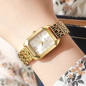 طقم ساعة رقمية نسائية ذهبية، 4 قطع أنيقة مثالية كهدية فخمة في مختلف المناسبات 4 24d6a6f2 cf87 4c65 953c ff50eb137c49