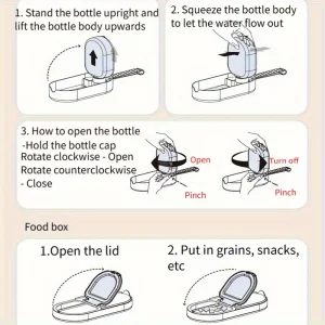 صحن وموزع مياه محمول للحيوانات الأليفة، زجاجة سفر قابلة للطي ومضادة للبكتيريا بتصميم شفاف 5 24d9e306 255c 4714 aa26 d74fb8132936 800x800