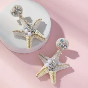 أقراط بوهيمية نسائية يدوية، نجمة الشاطئ من مي تشوين، إكسسوار صيفي أنثوي، هدية مثالية لعاشقات الإكسسوارات 3 2a30b7e6 5a30 4991 8aa3 b07883eb13e0