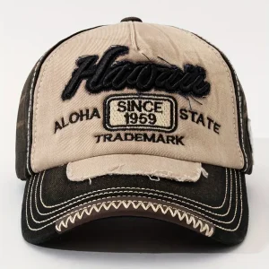 قبعة بيسبول هاواي فينتاج مطرزة "ألوها" بلون بيج وبني، خفيفة ومناسبة للإجازات والاستخدام اليومي 3 2aabebfa b7ae 4d33 906b b044bf6c4675