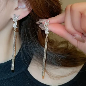 أقراط نسائية شراشيب طويلة، تصميم أنثوي فاخر للمناسبات والسهرات 2 2be8093c 6002 4b37 8155 767c34c6b1a8